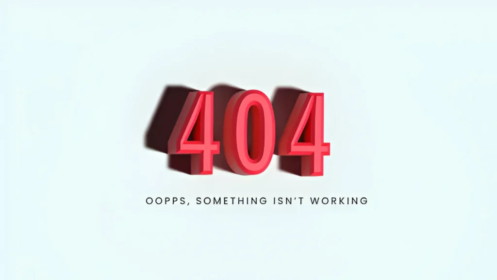 404 page not found